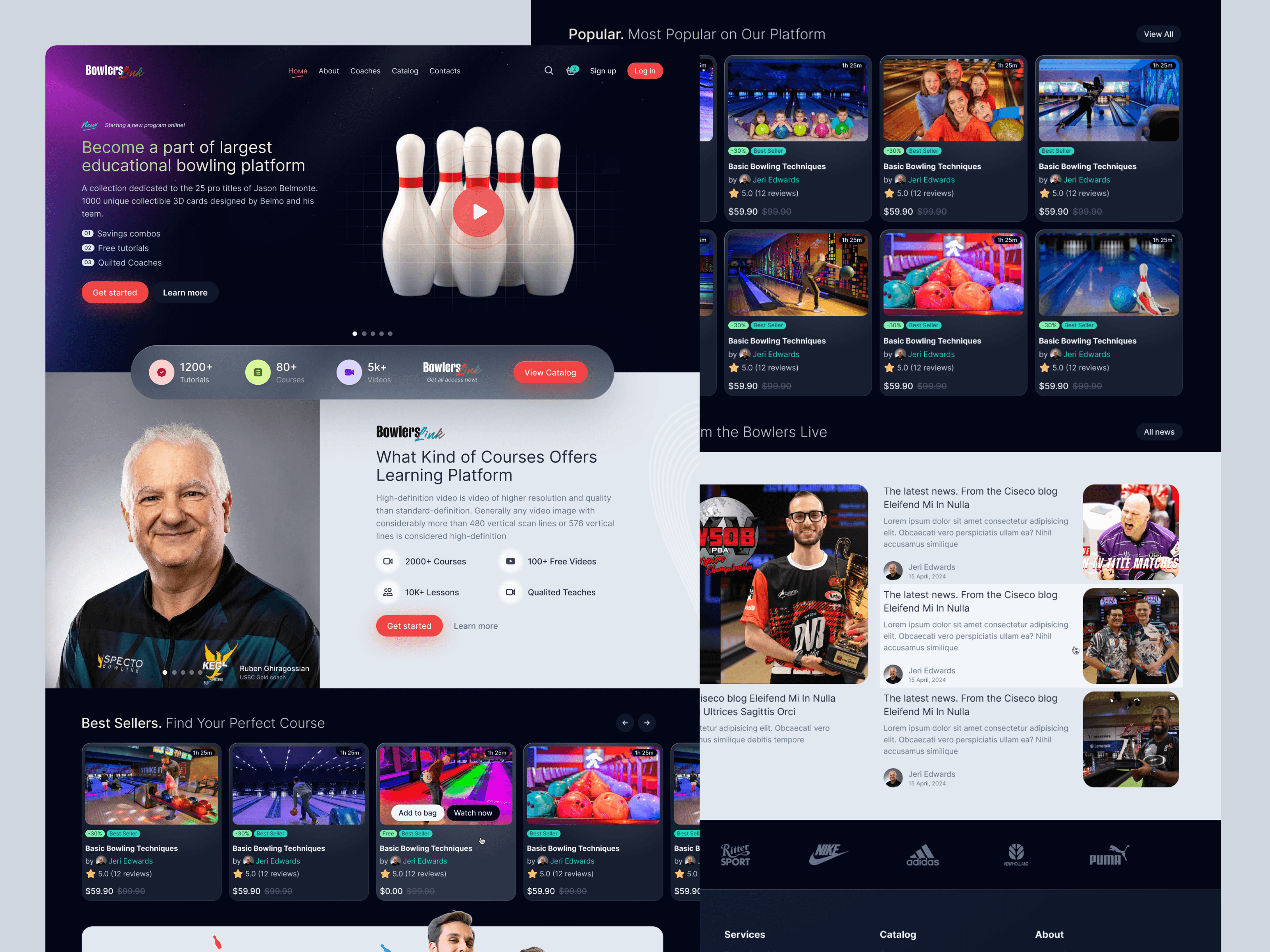 BowlersLink main page